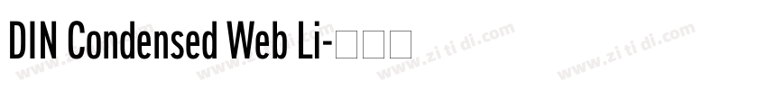 DIN Condensed Web Li字体转换